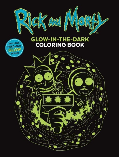 Rick and Morty Glow-in-the-Dark Coloring Book