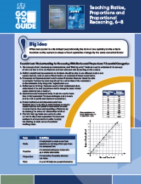 Go-to Guide Teaching Ratios, Proportions and Proportional Reasoning, Grades 6–8