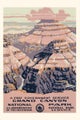 Vintage Journal Grand Canyon National Park Travel Poster