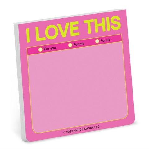 Knock Knock I Love This Sticky Note (Pastel)