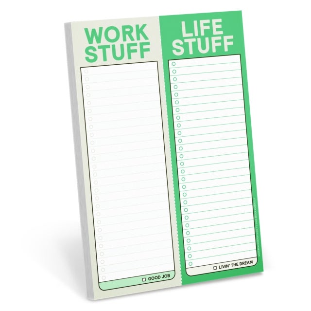 Knock Knock Work Stuff / Life Stuff Perforated Pad (Pastel Version)