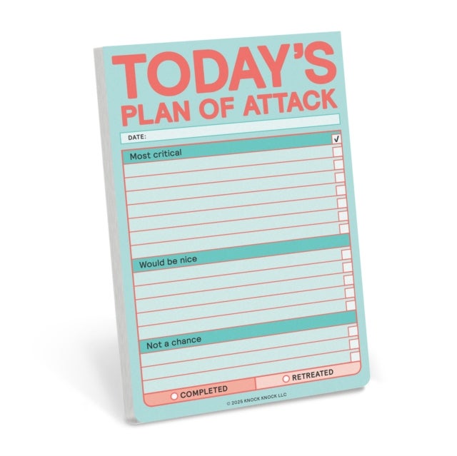 Knock Knock Today’s Plan of Attack Great Big Stickies (Pastel Version)