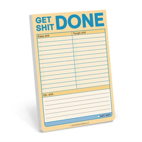 Knock Knock Get Shit Done Great Big Stickies (Pastel Version)