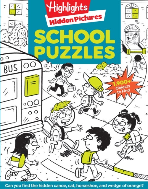 School Puzzles - Activity Book for Kids 6 and Up with Over 100 Puzzles Featuring Classrooms, Field Trips and More, Search and Find Over 1,900 Hidden Objects