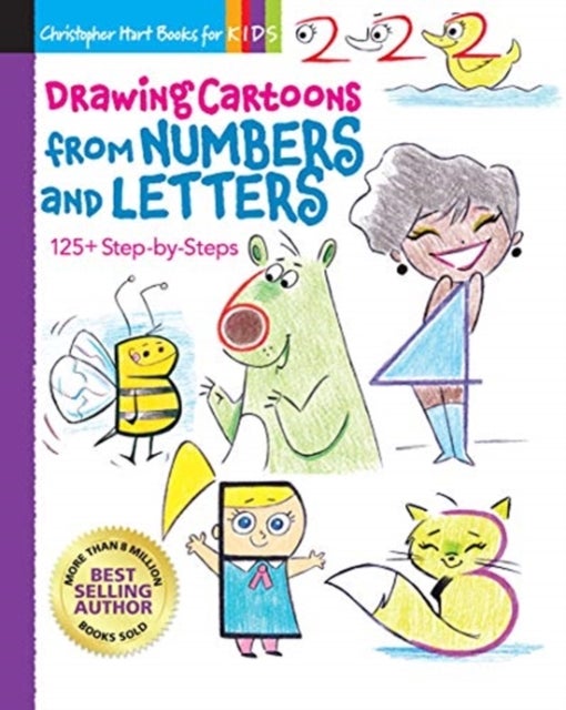 Drawing Cartoons from Numbers & Letters - 125+ Step-by-Steps