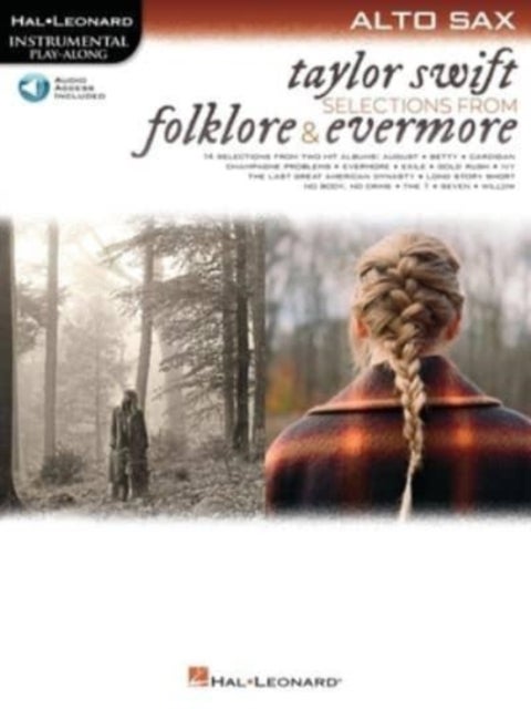 Taylor Swift - Selections from Folklore & Evermore - Alto Sax Play-Along Book with Online Audio
