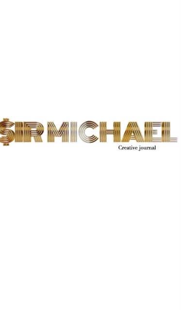 Gold graphic sir Michael branded Blank page Creative Note journal - Gold graphic sir Michael branded Blank Creative Note journal