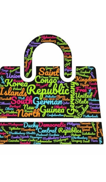 world countries suitcase themed creative blank journal - world countries suitcase themed creative blank journal