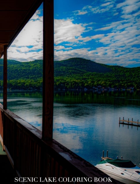 Scenic Lake template Coloring Book sir Michael limited edition - lake george New York coloring book