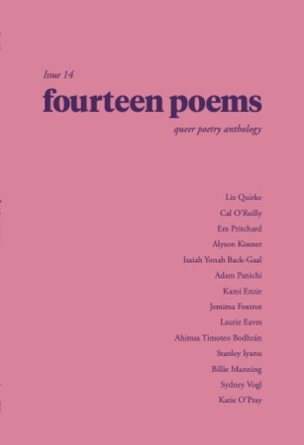 fourteen poems issue 14: a queer poetry anthology