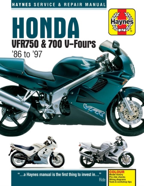 Honda VFR750 & 700 V-Fours (86 - 97) Haynes Repair Manual - 86-97