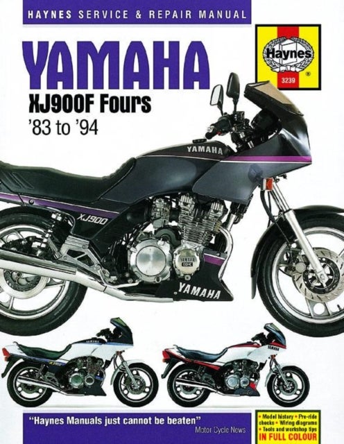 Yamaha XJ900F Fours (83 - 94) Haynes Repair Manual - 83-94