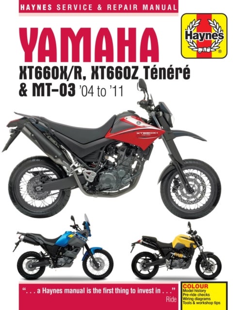 Yamaha XT660 & MT-03 (04 - 11) Haynes Repair Manual - 2004-2011
