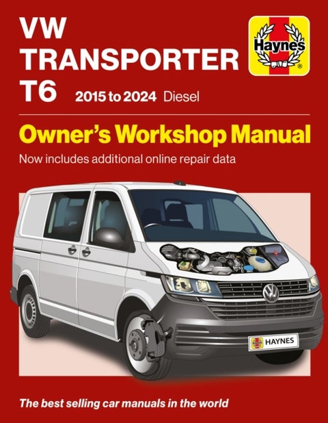 Volkswagen Transporter T6 2015 to 2024 Diesel - Owners Workshop Manual - Now includes additional online repair data