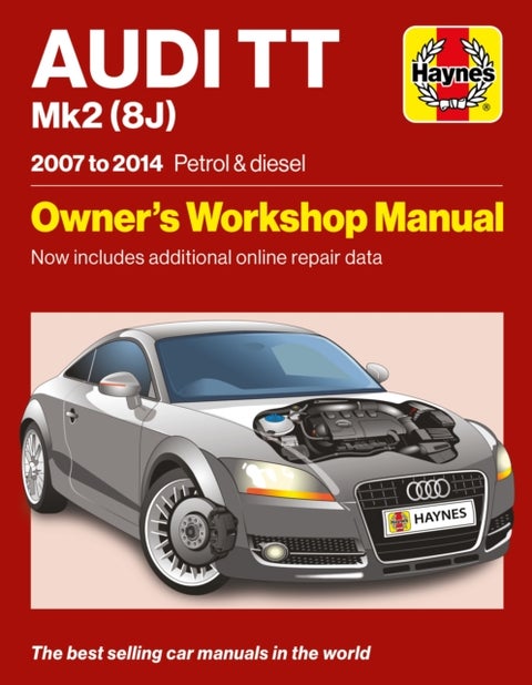 Audi TT Mk2 (8J) 2007 to 2014 Petrol & Diesel - Owners Workshop Manual - Now includes additional online repair data