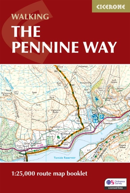 Walking the Pennine Way Map Booklet - 1:25,000 OS Route Mapping