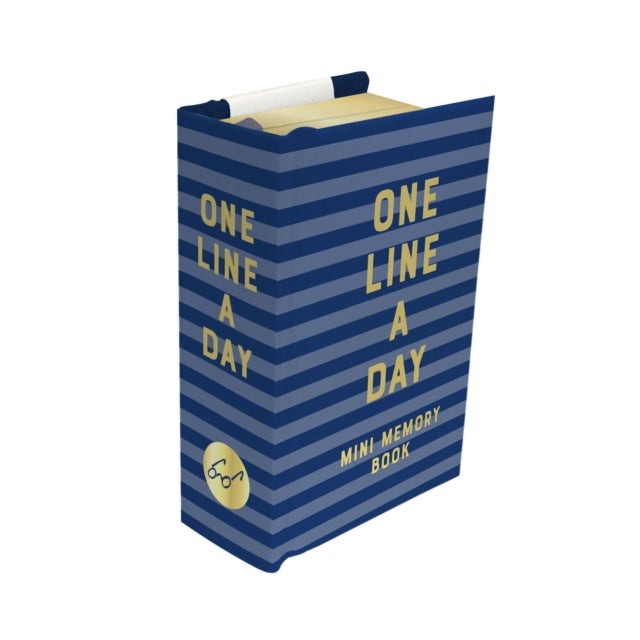 Navy Stripes Mini One Line a Day - A One-Year Memory Book