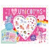 STICKER ACTIVITY CASE I LOVE UNICORNS