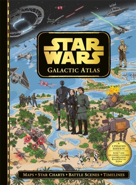 Star Wars: Galactic Atlas - Updated edition with 7 new locations and content encompassing Rogue One to Andor