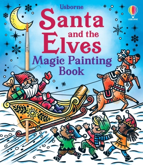 Santa and the Elves Magic Painting Book