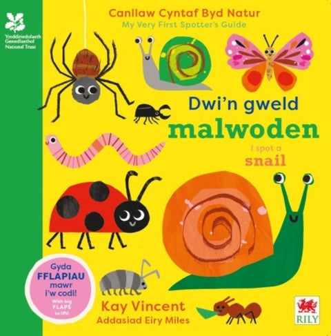 Dwi'n Gweld Malwoden / I Spot a Snail - Canllaw Cyntaf Byd Natur / My Very First Spotter's Guide