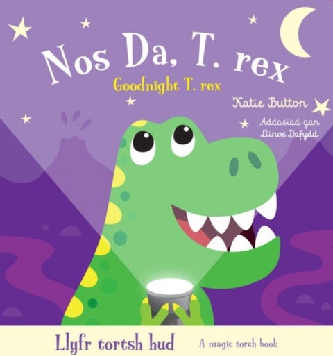 Llyfr Tortsh Hud: Nos Da T.rex / Magic Torch Book: Goodnight T.rex