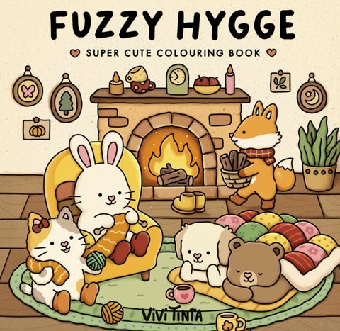 Fuzzy Hygge - Super cute colouring book