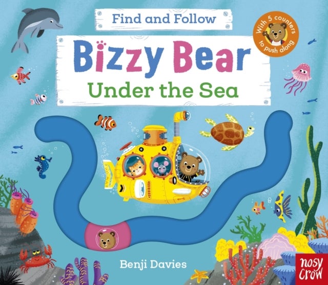 Bizzy Bear Find and Follow: Under the Sea - with 4 sliding counters