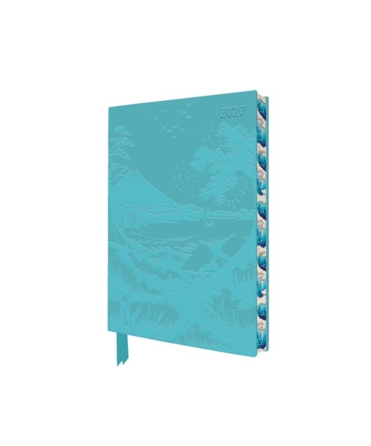 Utagawa Hiroshige: Sea at Satta 2027 Pocket Artisan Art Vegan Leather Diary – Week to View