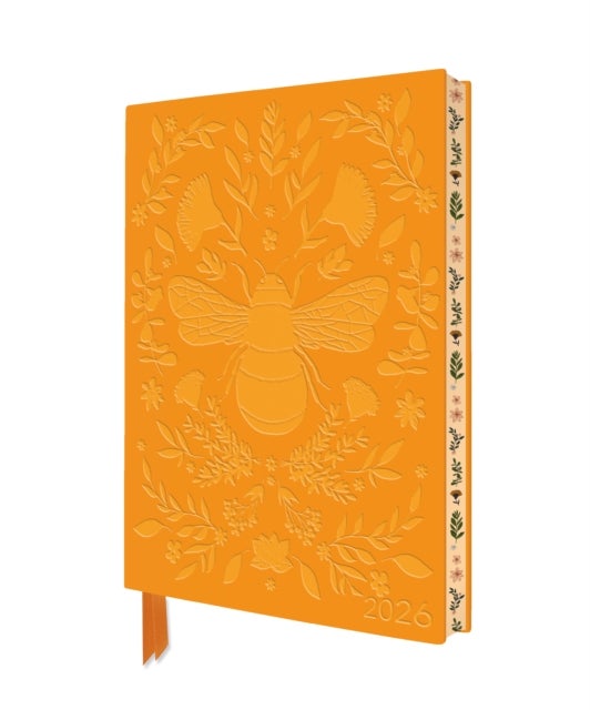 Jade Mosinski: Bee 2026 Artisan Art Vegan Leather Diary Planner - Page to View with Notes