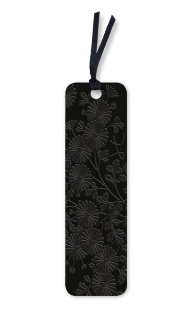 Uematsu Hobi: Box Decorated with Chrysanthemums Artisan Art Vegan Leather Bookmarks (pack of 10)