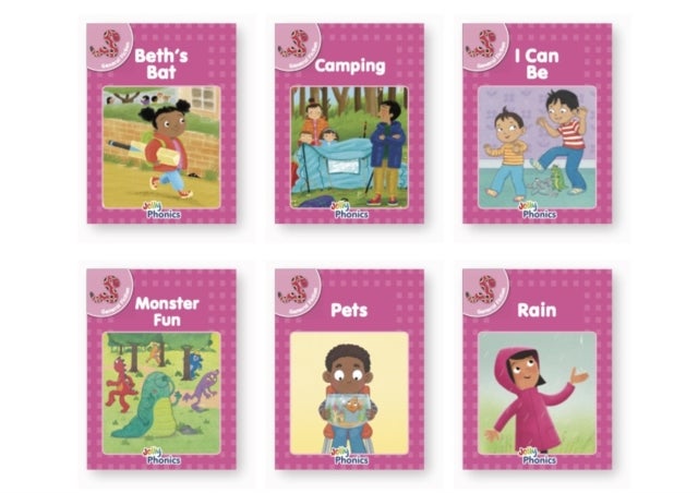 Jolly Phonics Pink Readers General Fiction - in Precursive Letters (British English Edition)