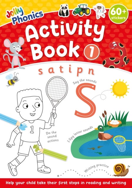 Jolly Phonics Activity Book 1 - in Precursive Letters (British English edition)