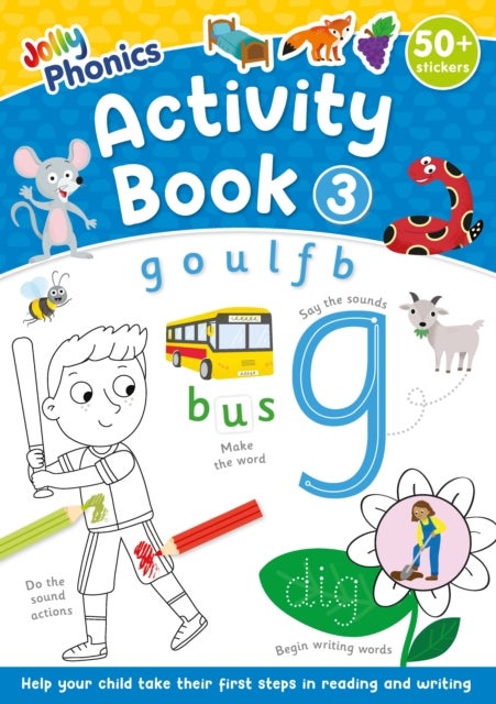 Jolly Phonics Activity Book 3 - in Precursive Letters (British English edition)