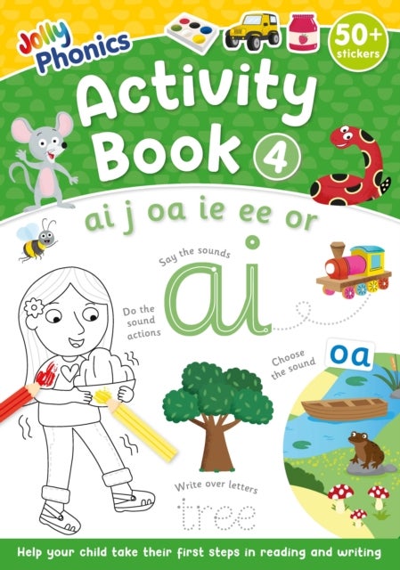 Jolly Phonics Activity Book 4 - in Precursive Letters (British English edition)