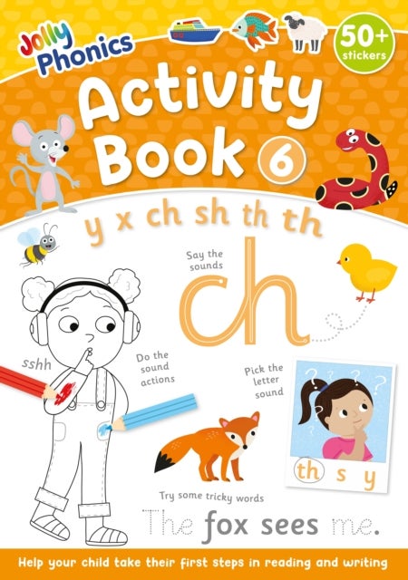 Jolly Phonics Activity Book 6 - in Precursive Letters (British English edition)