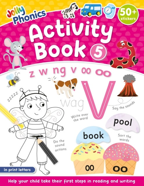 Jolly Phonics Activity Book 5 - in Print Letters (American English edition)