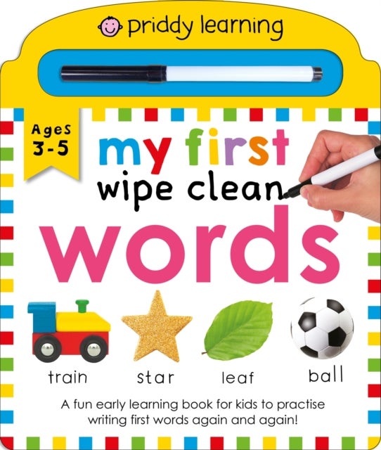 My First Wipe Clean Words - A fun early learning book for kids to practice writing first words again and again!