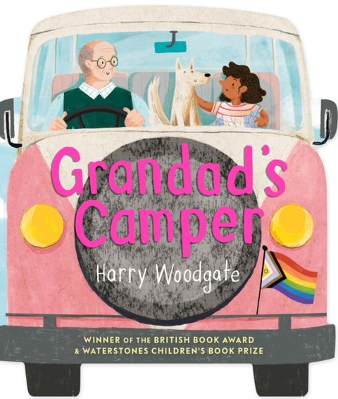 Grandad's Camper - A shaped board book for children that celebrates LGBTQIA+ families