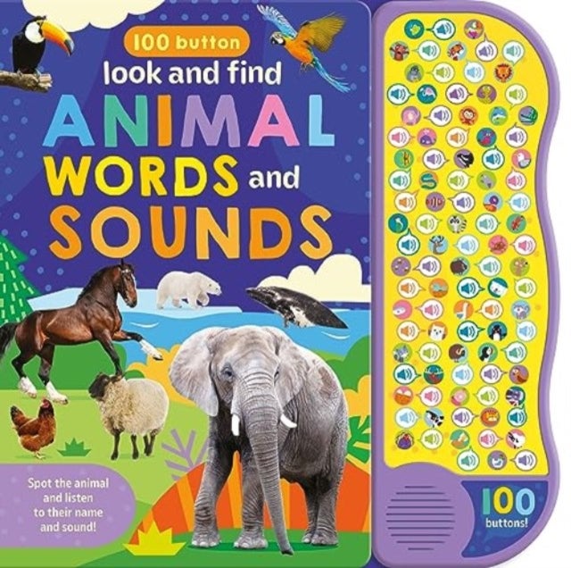 100 Button Look & Find Animal Words & Sounds