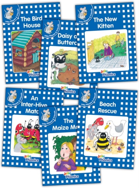 Jolly Phonics Readers, Inky & Friends, Level 4 - in Precursive Letters (British English edition)