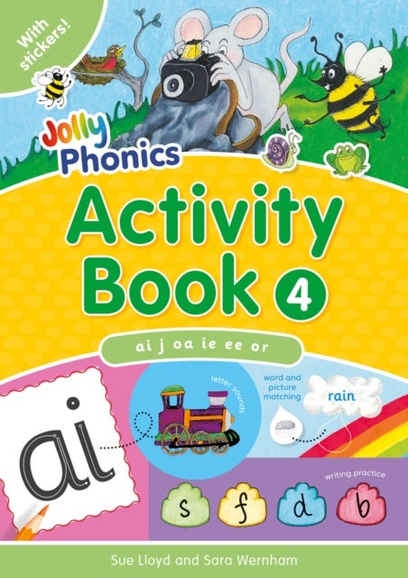 Jolly Phonics Activity Book 4 - In Precursive Letters (British English edition)