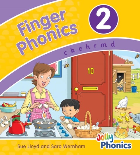 Finger Phonics Book 2 - in Precursive Letters (British English edition)