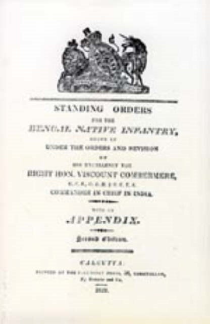 Standing Orders for the Bengal Native Infantry 1829