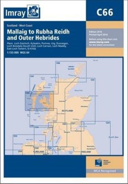 Imray Chart C66 - Mallaig to Rudha Reidh and Outer Hebrides