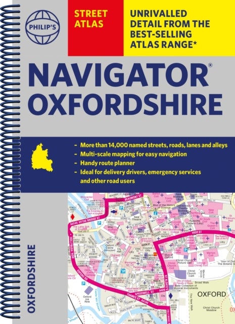 Philip's Navigator Street Atlas Oxfordshire - Spiral edition