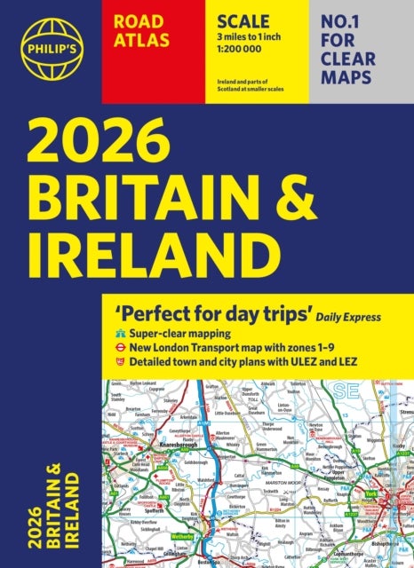 2026 Philip’s Road Atlas Britain & Ireland - (A4 Paperback)
