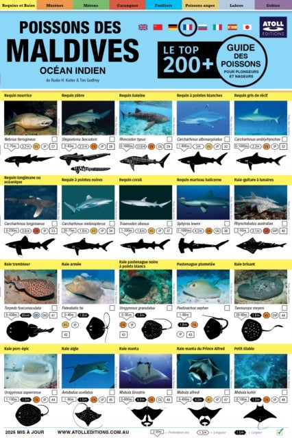 Maldives Guide Des Poissons - Le Top 200+ (French)