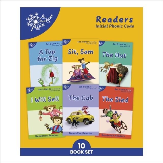 Phonic Books Dandelion Readers Set 3 Units 1-10 (Alphabet code, blending 4 and 5 sound words)