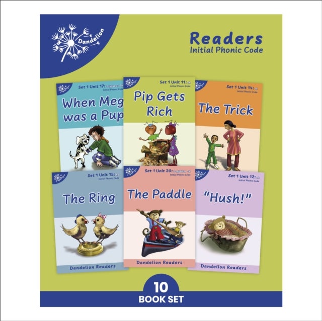 Phonic Books Dandelion Readers Set 1 Units 11-20 - Consonant digraphs and simple two-syllable words